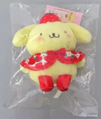 【中古】キーホルダー ポムポムプリン マスコットホルダー いちご新聞50周年シリーズ 「サンリオキャラクターズ」