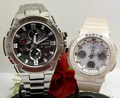 福袋 恋人たちのGショックペアウオッチ G-SHOCK BABY-G ペアウォッチ  カシオ 2本セット 電波ソーラー GST-B100D-1AJF BGA-2510-4AJF人気 ラッピング無料 クリスマス プレゼント 誕生日 御祝い還暦 銀婚式 結婚記念日