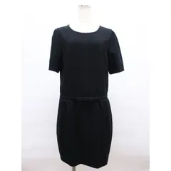 UNTITLE/アンタイトル/ワンピース/チュニック/大きいサイズ/SIZE42/LL/13号/ブラック/べルト欠品/レディース【未使用】