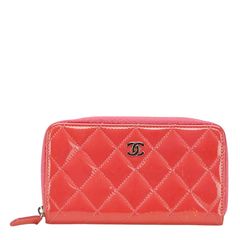 シャネル ブリリアント マトラッセ ココマーク ピンク エナメル レディース CHANEL【228-21294】