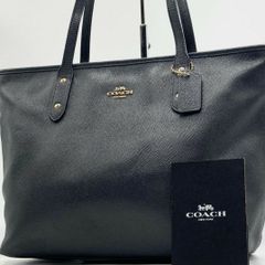COACH F79608ブラック トートバッグ黒 レザートート A4可 - メルカリ