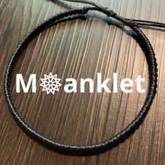 【SALE】アンクレット＊足首ミサンガ＊ブラック
