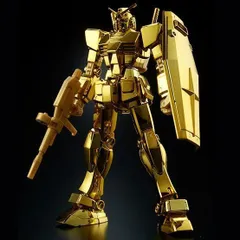 ガンダムゴールドコーティング＆アクションベース連邦軍Ver.メタリック ガンダムベース限定景品 アクションベース1連邦軍Ver