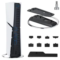 【特価セール】スタンド スタンド 新型，ps5 縦置き，ps5 縦置きスタンド PS5本体全機種に対応，(安定性と転倒防止、合金ステンレス、高硬度ABSコンポジット樹脂)ps5 ps5 周辺機器（ネジと防塵ポートカバー付き） 縦置きスタンド，TanRegina