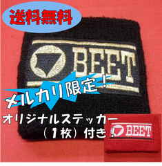 BEET JAPAN製 リストバンド 赤 黒 緑 新品 ビート ジャパン レッド ブラック グリーン TSH バイク
