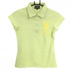 ★特価★パーリーゲイツ 半袖ポロシャツ ライトグリーンスナップボタン 後ビッグプリント レディース 0(S) ゴルフウェア PEARLY GATES