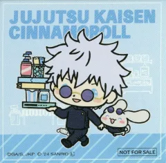 【中古】シール・ステッカー 五条悟＆シナモロール ステッカー 「呪術廻戦 懐玉・玉折×サンリオキャラクターズPOPUP STORE」 コラボ商品購入特典