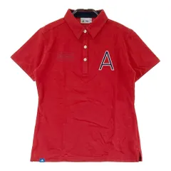 サイズ：M ADIDAS GOLF アディダスゴルフ  半袖ポロシャツ  レッド系 [240101484487] ゴルフウェア レディース ストスト