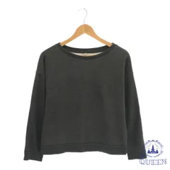 【訳アリ】 UNIQLO ユニクロ トップス トレーナー 裏起毛 シンプル 長袖 レディース ブラック M 綿 901-10910 送料無料 古着