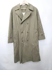 ◇ ⊆ 無印良品 コットン100% 長袖 トレンチ コート サイズXXS カーキ メンズ E  【1506250007251】