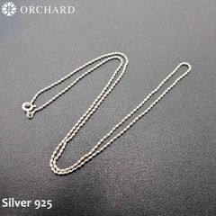 45cm シルバー925 ネックレス チェーン ボール ボールチェーン 925 Silver