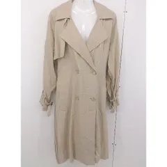 ◇ ◎ Crisp クリスプ ベルト付 プリーツ 長袖 トレンチ コート サイズF ベージュ レディース  【中古】 【1204040001396】