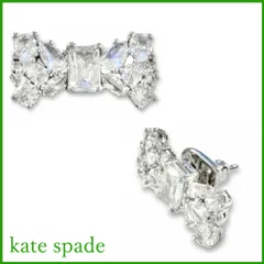新品ケイトスペードkate spadeリボンピアス  テイク ア ボウ シルバー