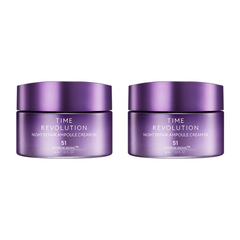 Missha　ミシャ　タイムレボリューション　ナイトリペア　アンプルクリーム5X　50ml　2個セット　『フェイスクリーム』　［8809747922048-2p］