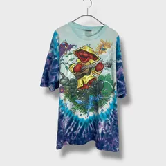 グレイトフル・デッド☆デッドベア☆タイダイTシャツ☆リキッドブルー☆00’ｓ☆XL☆G25M