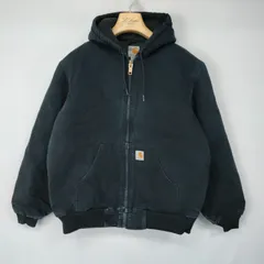 カーハート USA製 アクティブジャケット L 黒 ブラック ダック地 5369 90s Carhartt アクティブジャケット ブラック ダック地 ワーク