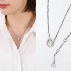 FENDI フェンディ ネックレス アクセサリー エフイズフェンディ 8AK826A5TO レディース シルバー ブロンズ パール チェーンネックレス オケージョン