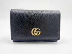 GUCCI グッチ カードケース 名刺入れ ブラック ダブルG プチマーモント レザー ブラック レッド バイカラー 日本限定 739525 未使用品
