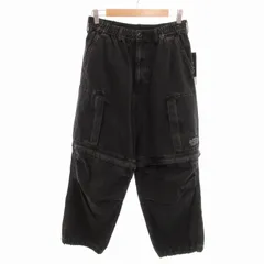 ジーユー GU × アンダーカバー UNDERCOVER コラボ タグ付き デニムコンバーチブルワイドカーゴパンツ ダークグレー /HO△ 0307