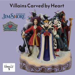 ディズニー ヴィラン ワンダフルプレイス 悪役 Villains Carved by Heart ハロウィン 飾り ジムショア 置物 人形 フィギュア アンティーク おしゃれ インテリア ディズニートラディション JIM SHORE ギフト プレゼント