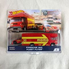 ホットウィール ポルシェ 962 フリートフライヤー momo PORSCHE 962 FLEET FLYER チームトランスポート マテル TEAM TRANSPORT