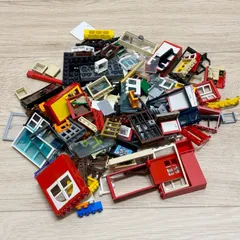 LEGO レゴ エクステリア系 中古 パーツ 窓 ドア 窓枠 トランス 格子 柵 バー パネル 大量 ばら売り 部品取り LY-240415-03
