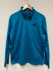 North face ノースフェース　ハーフジップジャケット　青色　Lサイズ