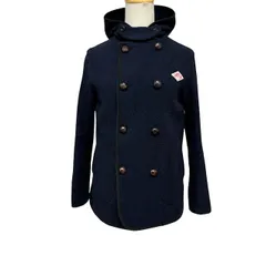 中古 ダントン DANTON ウールコート クリーニング済み ウールモッサ ネイビー レディース サイズ34