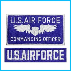 USAF + アメリカ空軍 COMMANDING ワッペン OFFICER セッ