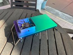 SOTO ST-310 & Fore Winds Micro Camp Stove FW-MS01専用 チタン遮熱板テーブル (限定オーロラカラー)