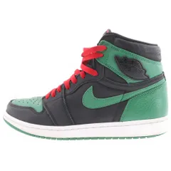 NIKE (ナイキ) AIR JORDAN 1 RETRO HIGH OG エアジョーダン ハイカットスニーカー ブラック/グリーン US9/27cm 555088-030