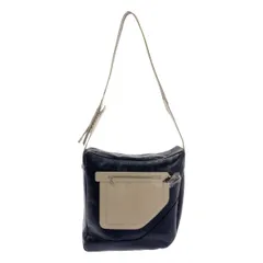【新品】  Kiko Kostadinov / キココスタディノフ | 2025SS | DEULTUM LEATHER BAG パネル切替 レザー ショルダーバッグ | OS | BLACK/BEIGE / ブラック×ベージュ | メンズのサムネイル