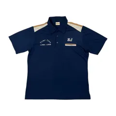 King Louie ネイビー ポロシャツ USA製ML ポリ幅52丈69