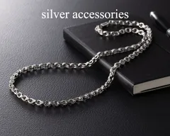 新品未使用 シルバー925 ペーパーチェーン ネックレス 60cm ハンドメイド シルバー925 ボックスチェーンネックレス 60cm 長小豆チェーン