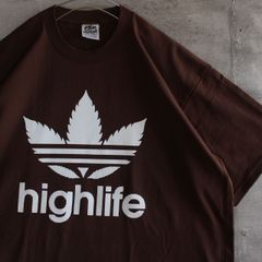 【LA直輸入】PRO5 "highlife" DARK BROWN 6.7oz HEAVYWEIGHT TEE S～3XL-TALL プロ5　プロクラブより厚地