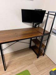 大川家具 東馬 デスク レガート 120 ウォールナット アイアン 脚