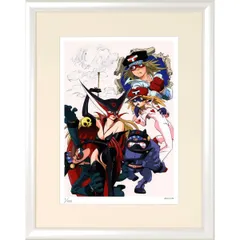 額装版画 「タイムボカンシリーズ ヤッターマン 6 （大）」 タツノコプロ／監修　ジークレー版画　ジクレー　額入り　昭和のテレビアニメ　1977年TV放映　父の日　母の日　敬老の日　ギフト　誕生日プレゼント 半切【C8024】Yatterman