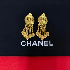 極 美品 コメ有 CHANEL シャネル ヴィンテージ 97P 刻印 ココマーク モチーフ イヤリング イヤーカフ アクセサリー ゴールド 228-7