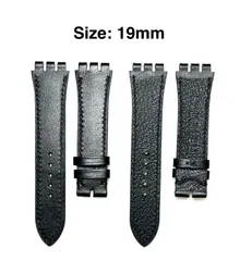 手工品　スウォッチ用 腕時計　本革レーザーベルト　タイプ：スリム型 サイズ幅：19ミリ