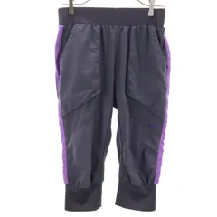 NIKE ナイキ トレーニング クロップドパンツ M ネイビー レディース 古着