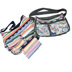 186001 現状品 LeSportsac レスポートサック ショルダーバッグまとめ ナイロン レディース 2点まとめ売り