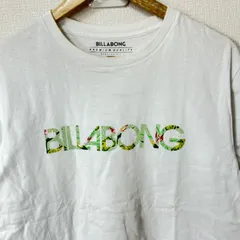 (^w^)b BILLABONG ビラボン クルーネック 半袖Tシャツ コットン 綿100% ロゴプリント サーファー ストリート トップス シンプル ラフ リラックス ホワイト 白 メンズ サイズL