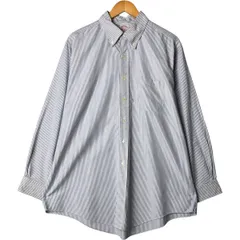 古着 80~90年代 ブルックスブラザーズ Brooks Brothers Est.1818 長袖 ボタンダウンストライプシャツ USA製 メンズXL相当/eaa580784
