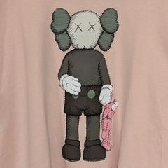 ユニクロ　カウズ　tシャツ　コラボ　第６弾　Lサイズ　人形持ち　2019年　UNIQLO　KAWS　コンパニオン　COMPANION