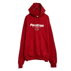 champion プリントスウェット パーカー チャンピオン XL レッド ビッグサイズ 裏起毛 古着卸 アメリカ仕入 a612-5749