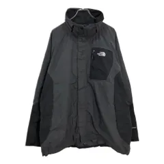 THE NORTH FACE ノースフェイス HYVENT ナイロンジャケット アウトドア ブラック(メンズ XXL)中古 古着 U5561