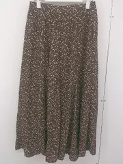 earth music&ecology 小花柄ロングフレアスカート 04081