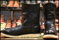 【9.5E 良品 12年】レッドウィング 8169 ペコス 黒 ブラッククローム プルオン クッションソール ブーツ redwing pecos HOPESMORE【FE068】のサムネイル