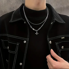 13.ユニセックス　ダブルレイヤーネックレス❌sold out