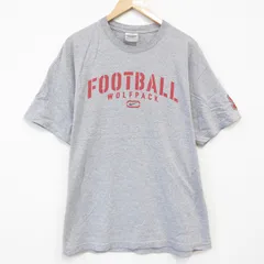 XL/古着 ナイキ NIKE 半袖 ビンテージ Tシャツ メンズ 00s フットボール クルーネック グレー 霜降り 25aug08 中古